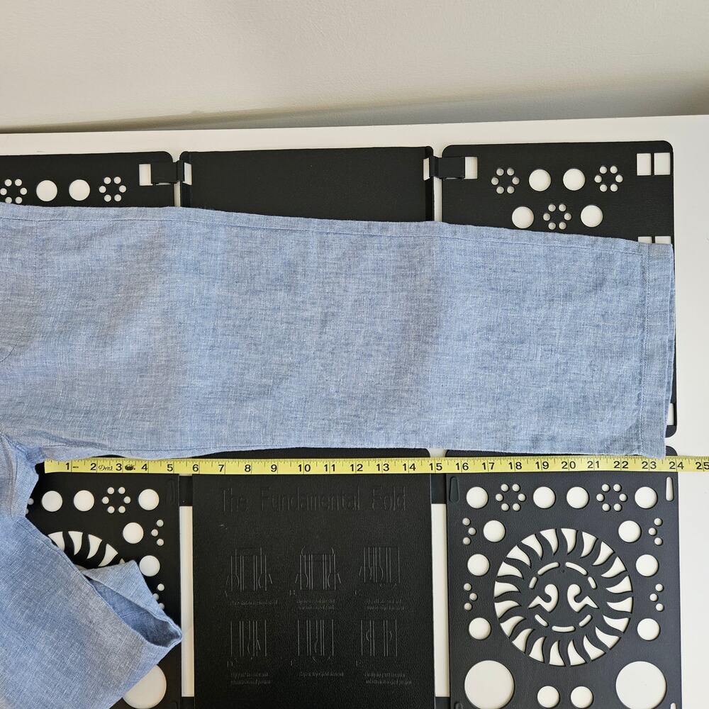 Crewcuts Blue Linen Wideleg Drawstring Pants‎ | Youth Kid's 12 - Picture 11 of 14